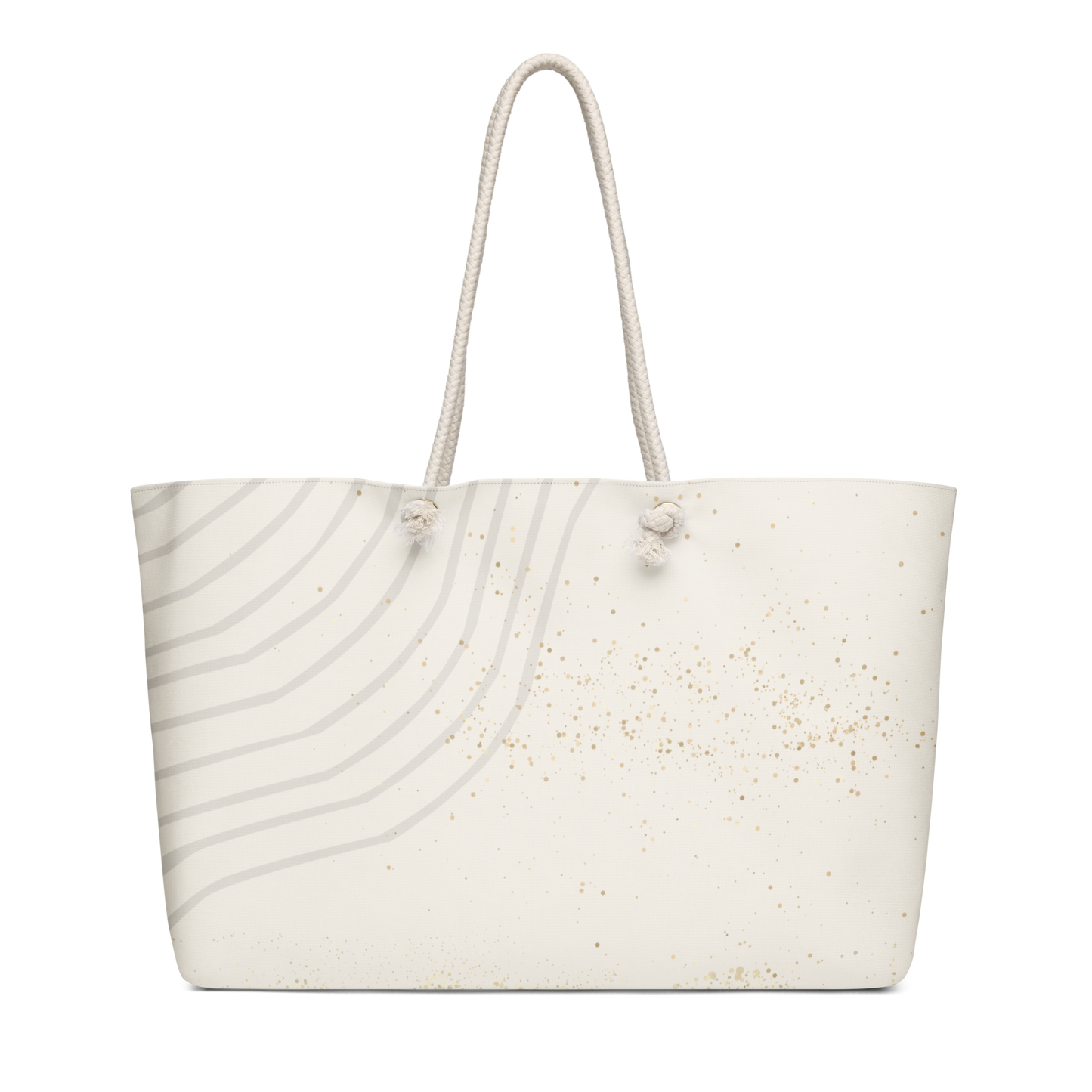 Back view of the cream Create Space eekender bag by Lumine Studio