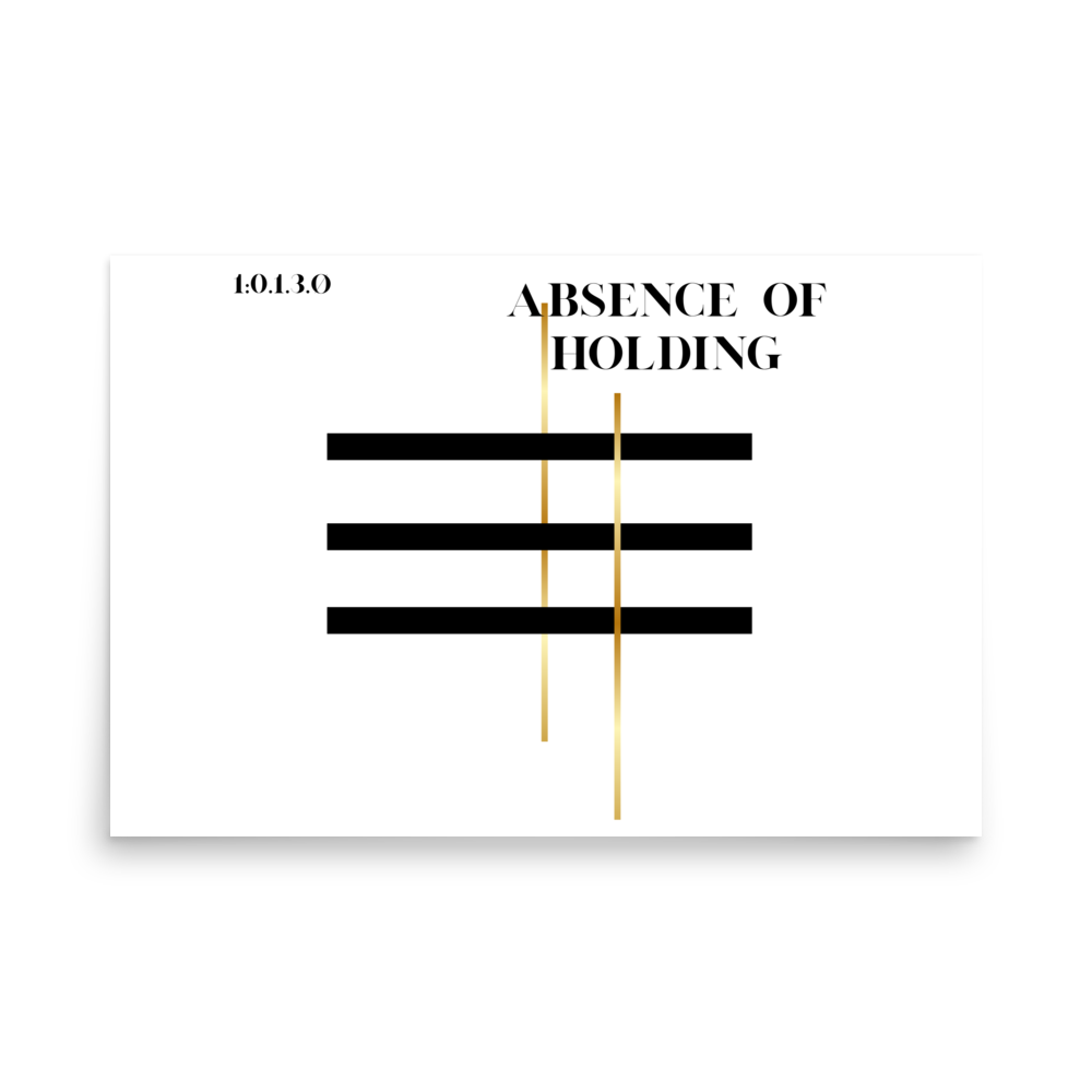 
Minimalist abstract wall art print with geometric design titled Absence of Holding