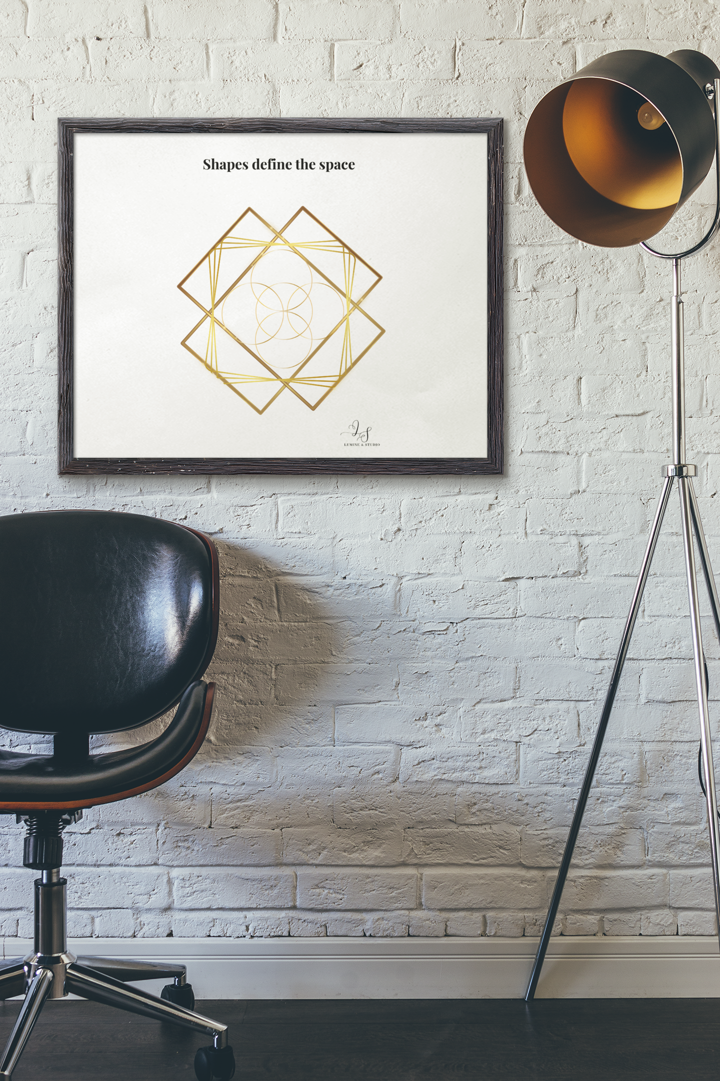 Shapes Define the Space - Art Print