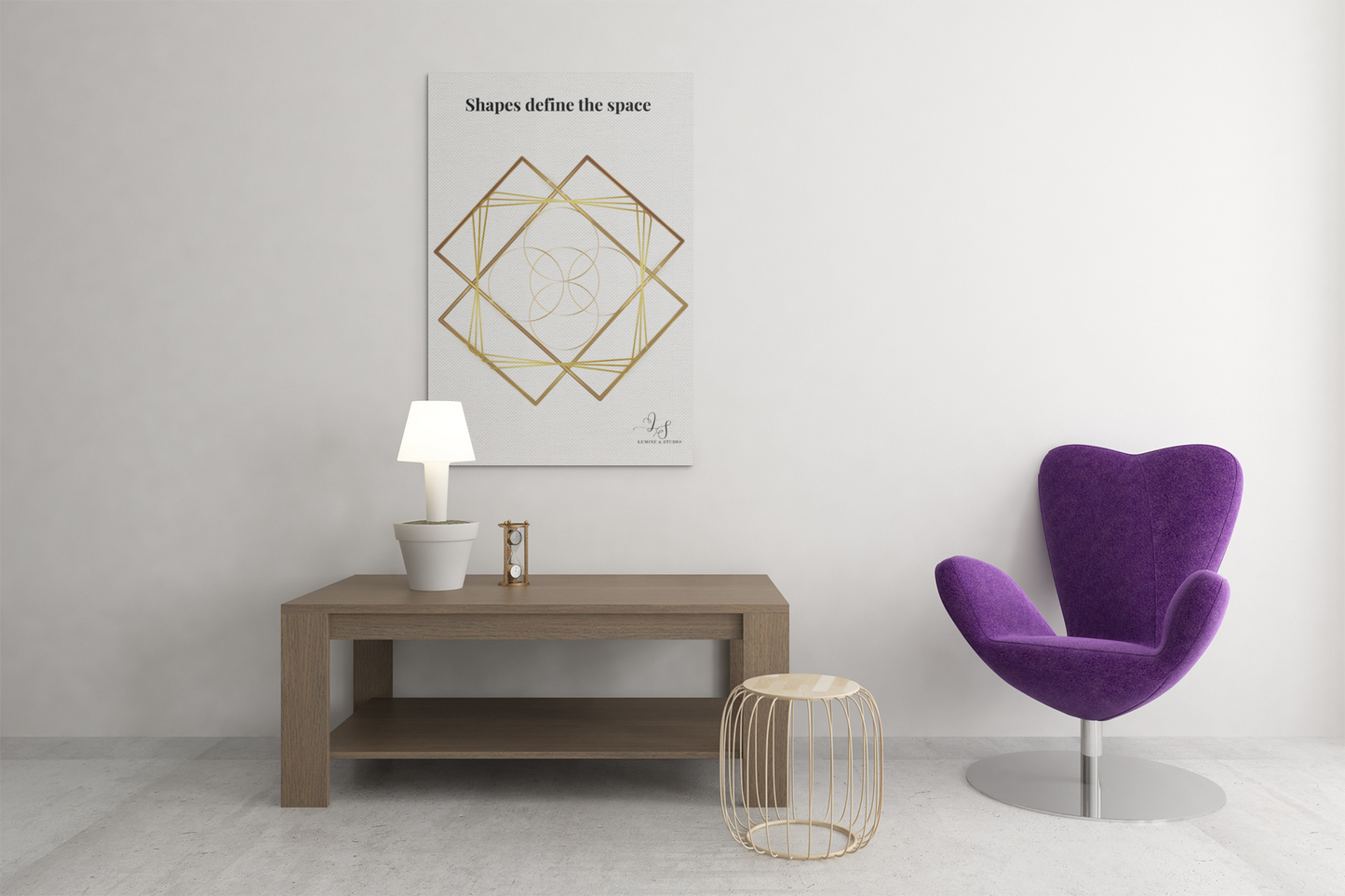 Shapes Define the Space - Art Print