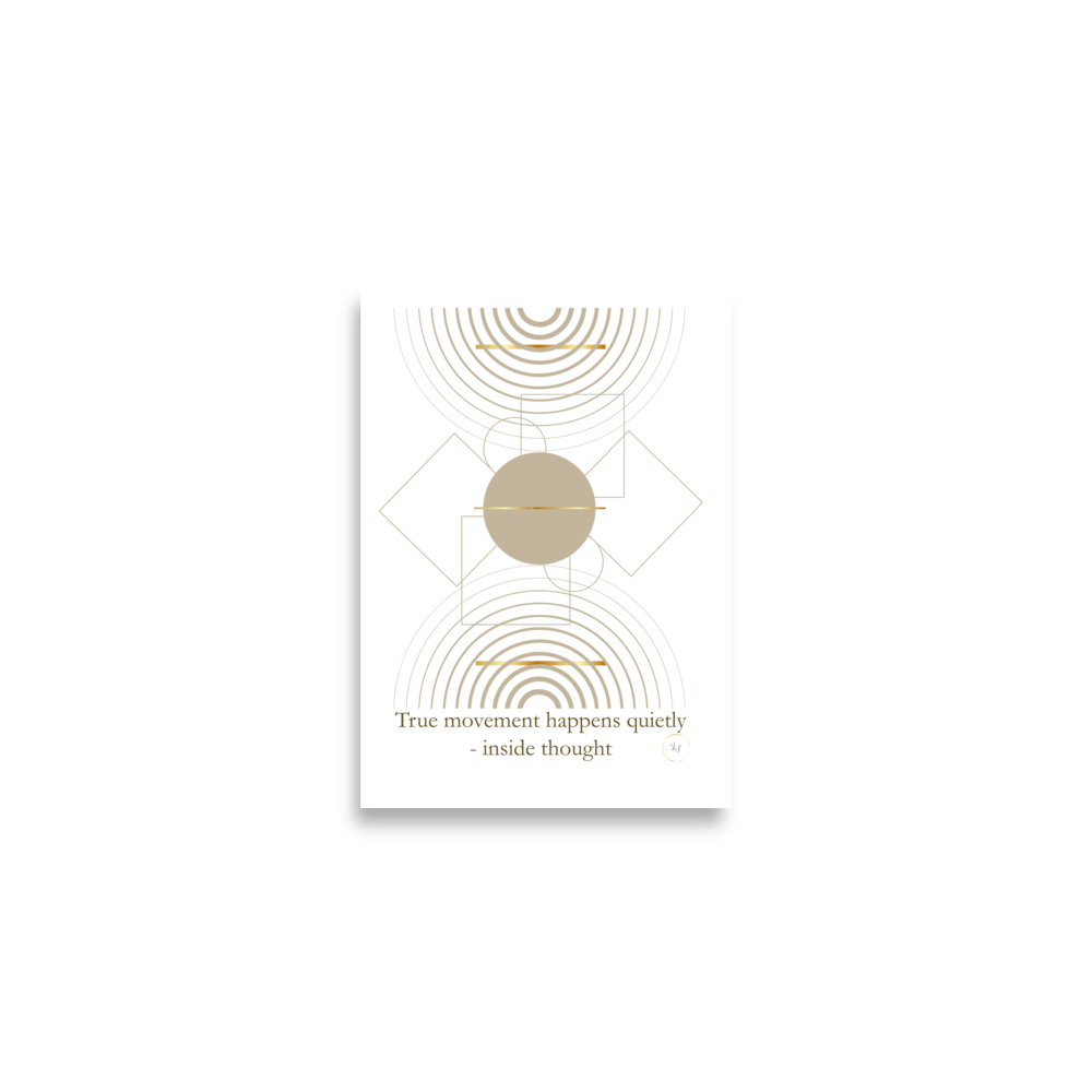 Inside Thought minimalist matte poster in 16.5x23.3 inch size, front view