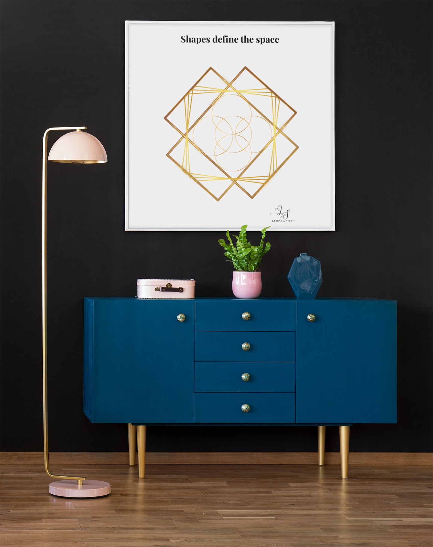 Shapes Define the Space - Art Print