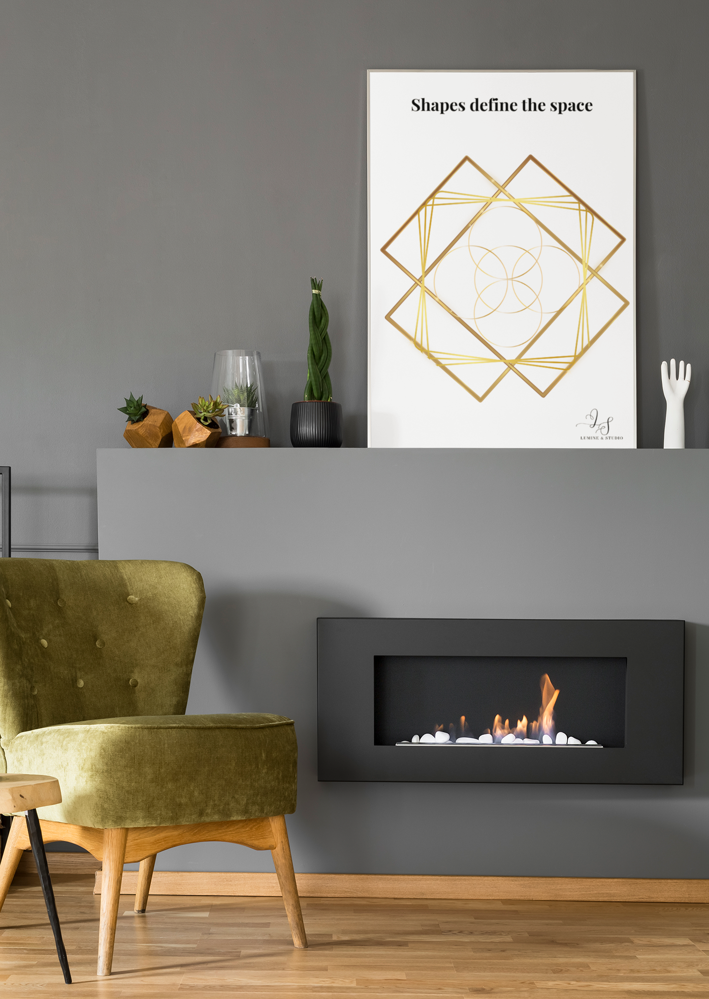 Shapes Define the Space - Art Print