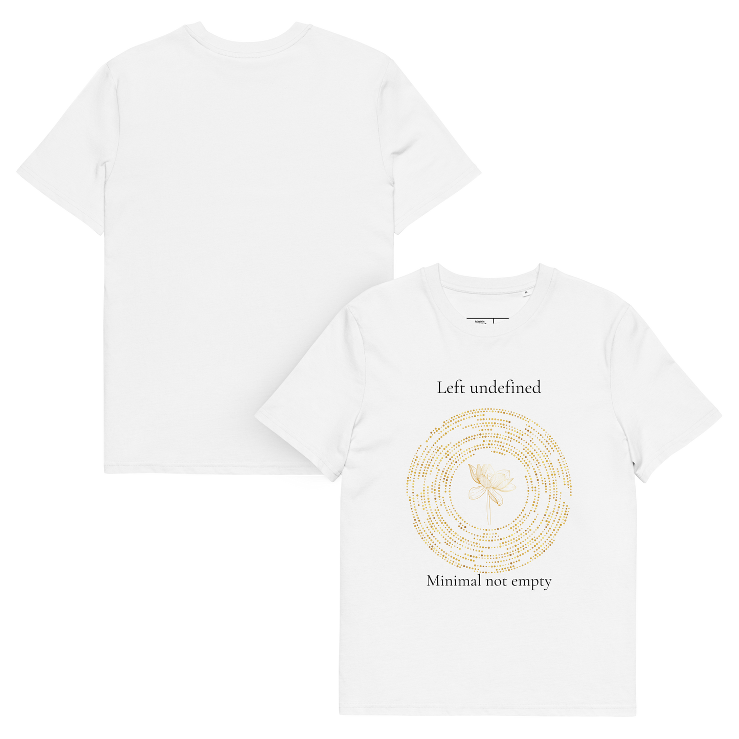 Left Undefined — Unisex Organic Cotton T-Shirt