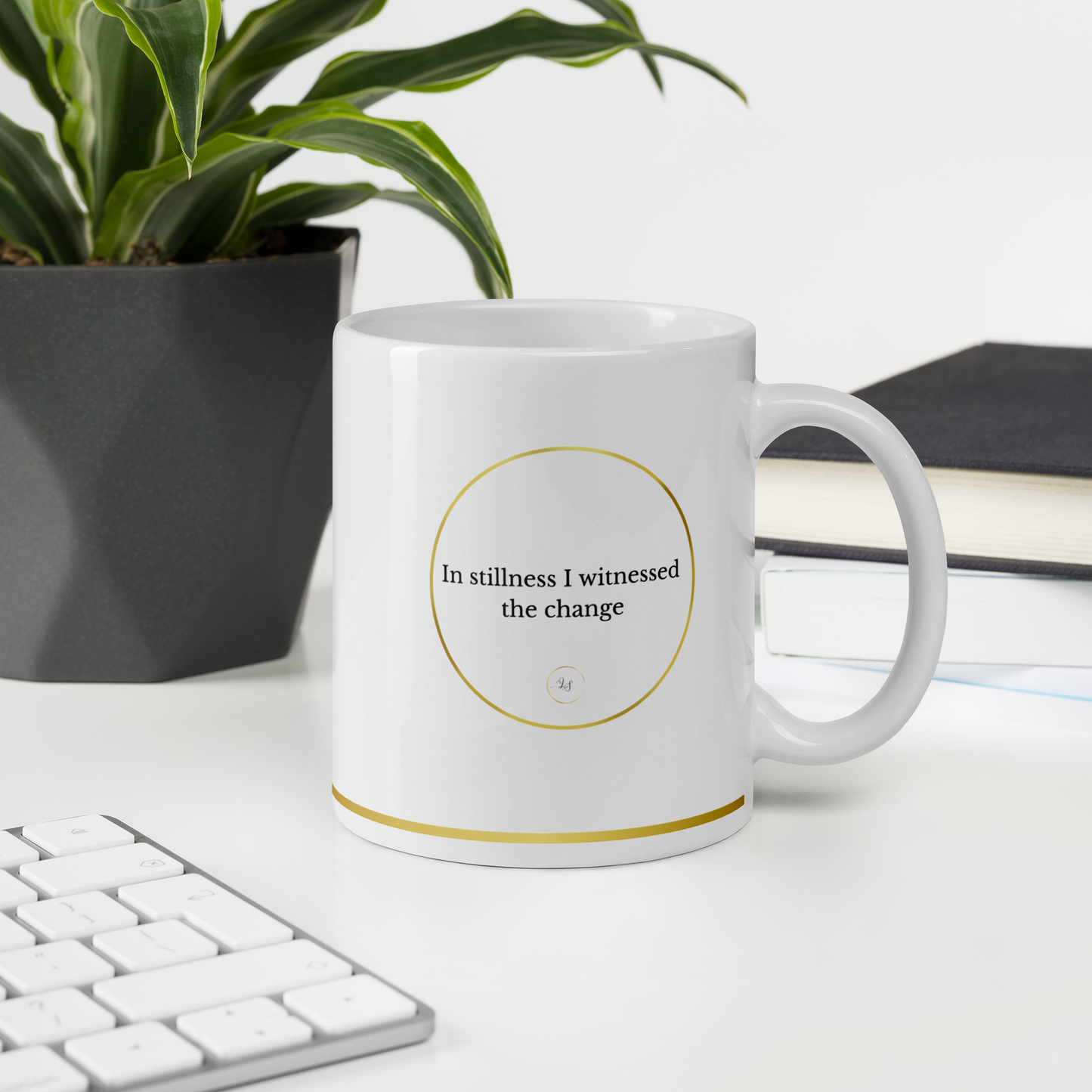 In Stillness I Change — Ceramic Mug