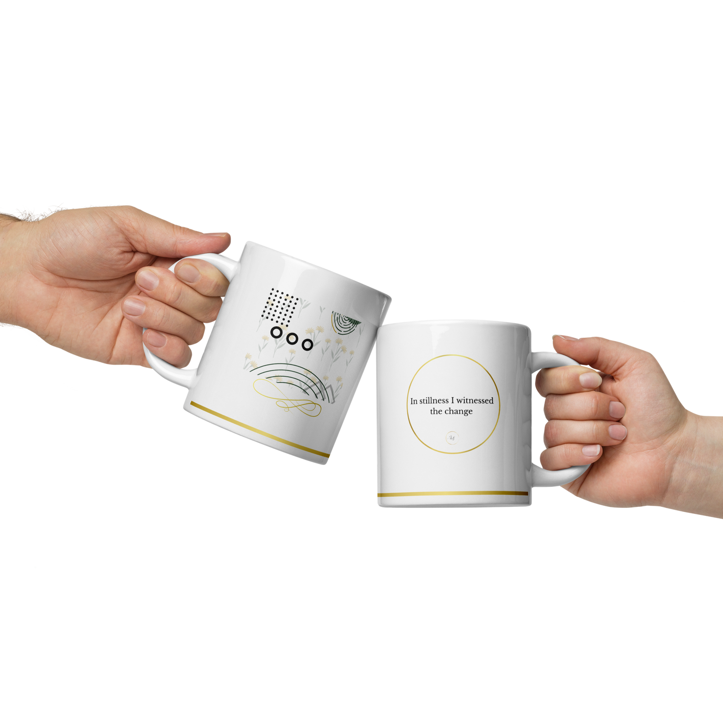 In Stillness I Change — Ceramic Mug